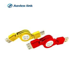 Usb Extension Cable USB Extension Cable Type A USB Retractable Cable Multiple Colour Easy To Carry Convenience And Beautiful