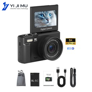 5K Mirrorless Camera with 3" Flip Screen WiFi SD Storage Stabilized 18x Optical Zoom for Outdoor Vlogging & Student Use ODM/OEM