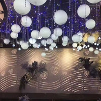 Lustre en verre à bulles LED AC à haut taux de clics, fourni par l'usine, pour hôtels et mariages
