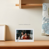 Pros 7 "WiFi cadre photo numérique montable au mur électronique intelligent cadres photo télécommande 1080P vidéo musique calendrier horloge