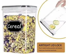 Hộ Gia Đình Lưu Trữ 42 Pcs Thiết Lập Bpa-Miễn Phí Kín Nhựa Stackable Nhà Bếp Tổ Chức Ngũ Cốc Khô Thực Phẩm Lưu Trữ Bin Hộp <span class=keywords><strong>Container</strong></span> - Product Image 4