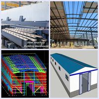 Entrepôt préfabriqué en structure acier moderne de haute qualité, à plusieurs étages, résistant aux tremblements de terre et au vent, garantie 5 ans