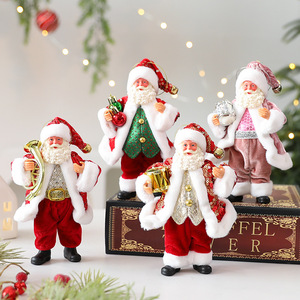 Ready Stock 18cm Santa Figure Doll <b>Christmas</b> <b>Window</b> Table Hanging Ornament for Holiday Party Store <b>Display</b> - Product Image 1