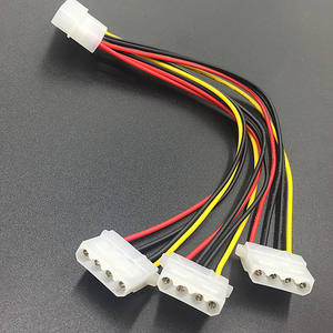 安吉图工厂供应下降运输20awg Molex电力电缆1至3 4针Molex IDE 3路延伸电缆20厘米 - Product Image 2