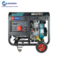 Offre Spéciale : Groupe Électrogène Diesel Silencieux Portable 5,5 kW (5,5 kVA) Yuchai YC6800XE pour Toute la Maison et Outils Électriques