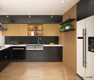 Fournisseur d'armoires de <span class=keywords><strong>cuisine</strong></span> OEM avec dimensions, couleurs et configurations de quincaillerie personnalisées - Product Image 1