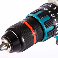 Perceuse électrique sans fil industrielle à couple élevé de 13 mm bleue, avec mandrin métallique et batterie MTK, pour personnalisation OEM