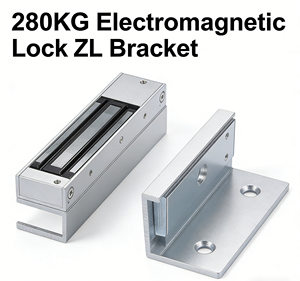 280kg Electromagnetic <b>Lock</b> LZ Bracket, Aluminum Alloy L & Z Type Mounting Bracket - Product Image 6