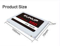 Kunup SSD 120 ГБ 240 ГБ 128 ГБ 256 ГБ 512 ГБ 480 ГБ 960 360 2,5 дюймов 500 Гб 720 960 1 ТБ Внутренний твердотельный накопитель Рабочий стол для ноутбука