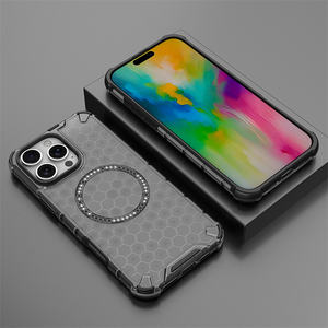 400 एक्स 60 200 प्रो/पुरा 70 अल्ट्रा/मेट 70/प्ले 60 + फोन केस पारदर्शी कार धारक हनीकॉम्ब चुंबकीय एंटी फॉल कवर कवर - Product Image 4