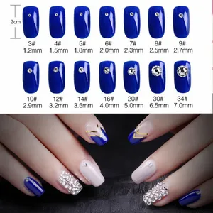 คริสตัล AB แบบหลังแบน Super Glitter Ss3-ss50 สำหรับตกแต่งเล็บแบบ 3 มิติ  ไม่ต้องใช้ความร้อน  ตกแต่งเล็บ  ตกแต่งเสื้อผ้า  คริสตัลแบบผสม - Product Image 5