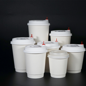 Bán buôn đôi tường Giấy ly cà phê 16oz với nắp đậy-chịu nhiệt dùng một lần biểu tượng tùy chỉnh phân hủy sinh học cho quán cà phê Takeaway - Product Image 1