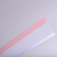 Plastique PVC auto-adhésif plat magasin extrudé supermarché porte-étiquette de prix étagère étiquette de prix porte-billet
