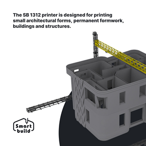 Imprimante 3D High-Tech Smart Build LLC SB 1312 pour la construction de maisons en béton, garantie 1 an - Product Image 3
