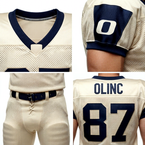 Conjunto de Uniforme de Fútbol Americano Personalizado, Camiseta y Pantalones de Fútbol Americano para Hombre, Ropa Deportiva de Equipo Transpirable Sublimada, OEM ODM - Product Image 4