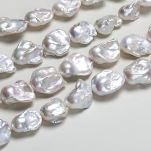 Perles de culture d'eau douce baroques de grande taille en gros, pour la fabrication de bijoux faits main avec un design en queue de poisson, accessoires de produits semi-finis - Product Image 2