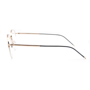 2025 Lunettes optiques transparentes rondes en métal pour femmes Cadre élégant Design <span class=keywords><strong>de</strong></span> lunettes - Product Image 4