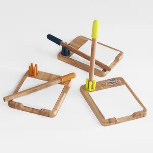 Juego de escritorio magnético de bambú, dispositivos personalizados - Product Image 1