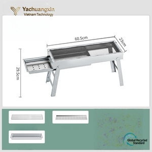 Parrilla de Carbón Plegable Yachuangxin, Parrilla Metálica para Acampar al Aire Libre, Portátil, Desmontable, Diseño Reforzado - Product Image 6