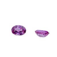 2 Stück/Box 7*5mm Ovale Form Labor-Saphir Rosa Loser Edelstein Großhandel für Maßgefertigten Schmuck Hochwertige Direktlieferung ab Werk