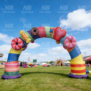 <b>Inflatable</b> Arch Door Entrance for Outdoor Race Event Decoration and Advertising With 3D Flower 20240629 <b>Inflatable</b> <b>Halloween</b> Dec - Product Image 3