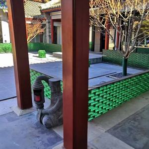 LZX لون أخضر صلب نمط الكريستال الزجاج الشفاف المسطح صديقة للبيئة مقاومة للحريق المعاصرة غرفة المعيشة في الهواء الطلق - Product Image 6