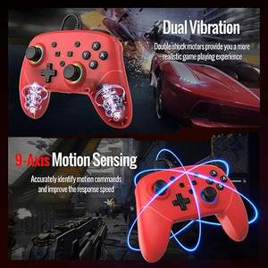 Manette filaire professionnelle BETMI RGB pour Switch 2, détection de mouvement 9 axes, bouton C, joysticks à effet Hall, éclairage LED, double volant de jeu - Product Image 3