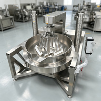 Stabiele, draaiende, gejackette ketel voor fruitpuree, grote capaciteit productie en verwerking