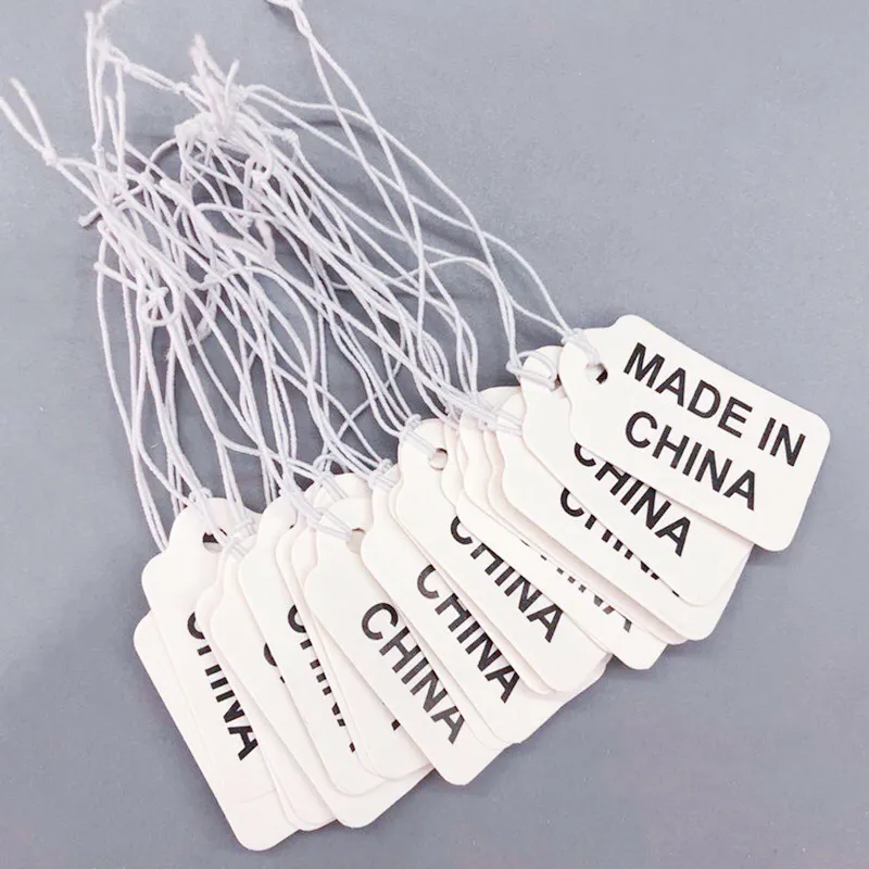 थोक चीन में किए गए परिधान सामान कस्टम लोगो ब्रांड कार्ड मुद्रण मार्क जींस के लिए टैग लटका टैग कपड़े लेबल