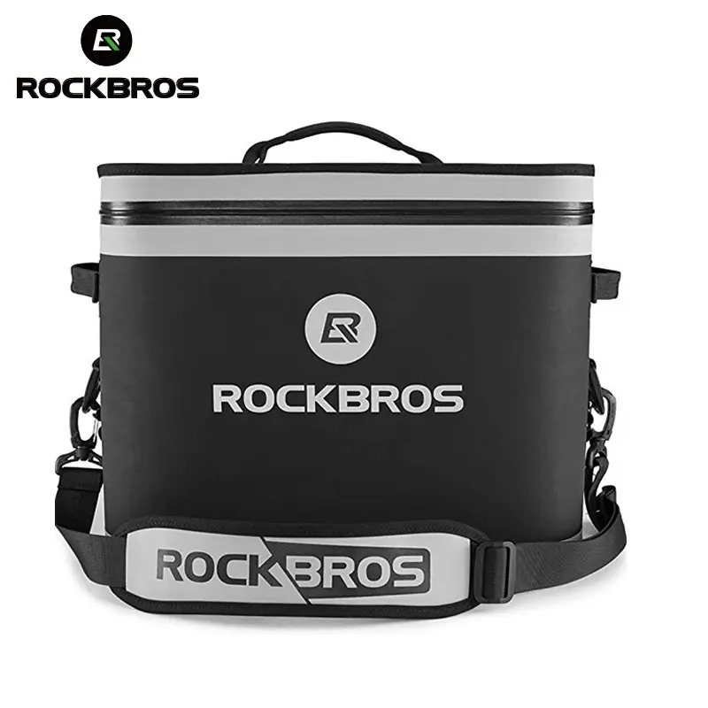 ROCKBROS Soft Cooler Can Insulated Leak Proof Soft Pack Coolers Waterproof Soft Sided Cooler Bag for Camping Fishing Road Beach
