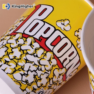 Cubetas de Palomitas de Maíz Desechables con Logotipo Personalizado, 32oz, 46oz, 64oz, 85oz, Vasos Redondos de Papel, Cajas de Empaque Personalizadas para Palomitas - Product Image 5