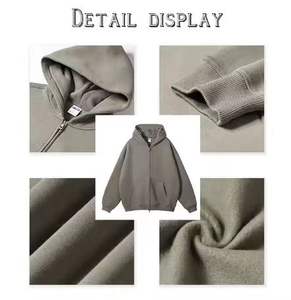 Sifot เสื้อฮู้ดผู้ชายซักแบบกรดเสื้อครอปแบบธรรมดาเสื้อครอปแบบสวมหัว - Product Image 3