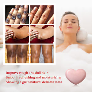 Wholesale Skin Care Peach Pink Heart-Shaped <b>Whitening</b> Hydrating Personal Body Cleansing Bath <b>Soap</b> - Product Image 3