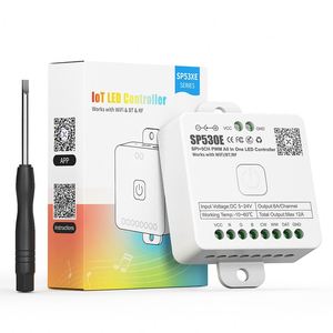 SP530E All-in-One-<span class=keywords><strong>LED</strong></span>-<span class=keywords><strong>Controller</strong></span> <span class=keywords><strong>Wifi</strong></span> Alexa Google Home 5CH PWM SPI-<span class=keywords><strong>Pixel</strong></span> WS2812B SK6812 RGBW RGBIC <span class=keywords><strong>LED</strong></span>-Streifen licht regler - Product Image 2