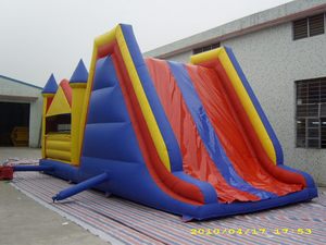 Château plein d'entrain gonflable en PVC de nouvelle conception commerciale pour le jeu extérieur d'enfants prêt avec la glissière combinée et l'expédition de mer de ventilateur - Product Image 4