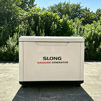 Générateurs à essence SLONG BRAND super silencieux 8KW 4 temps refroidis par air, démarrage automatique, réservoir de carburant de 25L, 50/60Hz pour l'alimentation d'urgence à domicile
