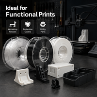 Filament PETG 110C 1,75 mm, faible déformation, transparent, qualité industrielle, matériau d'impression 3D, bobine de 1 kg pour pièces industrielles FDM