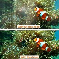 Pare-soleil universel pliable en silicone de 30-50 mm pour objectifs d'appareil photo