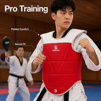 Protection d'épaule et de poitrine de Taekwondo personnalisée avec logo OEM pour arts martiaux – Vente en gros