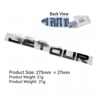 Autocollant Logo Emblème JETOUR pour Capot, Coffre Arrière, Lettres Plates 3D Convexes, Badge Décoratif, Accessoires de Personnalisation