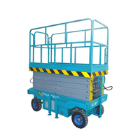 Plateforme élévatrice mobile électrique à ciseaux 6-16m 500-2000kg certifiée CE ISO en acier au carbone pour travaux en hauteur sécurisés 2 personnes