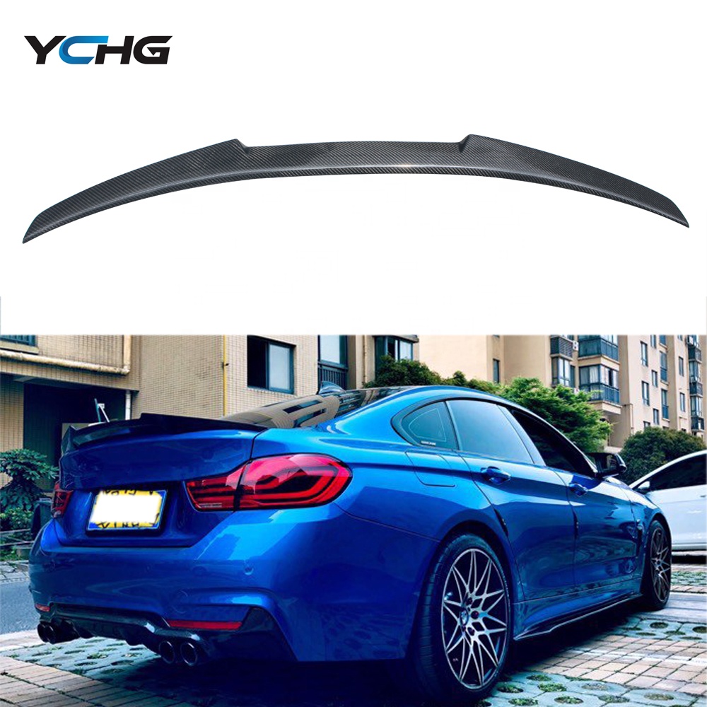 F36 M4 Стиль Настоящее углеродное волокно задний спойлер багажника для BMW 4 серии F36 4-дверный седан 2014-2020