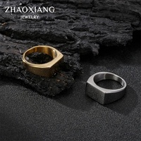 Bagues Simples pour Hommes en Acier Inoxydable Plaqué Or/Noir/Argent, Bijoux de Mode, Cadeaux, Titane – Collection Usine de Bijoux