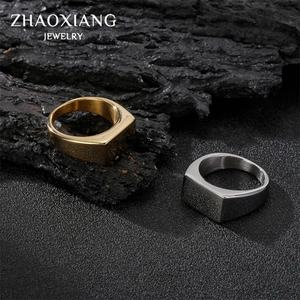 แหวนเรียบง่ายสำหรับผู้ชายจากโรงงานผลิตเครื่องประดับ  วัสดุสแตนเลส ชุบทอง/ดำ/เงิน  เครื่องประดับแฟชั่น ของขวัญ ไทเทเนียม - Product Image 6