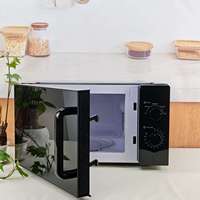 Four à micro-ondes de comptoir 25L en acier inoxydable à commande mécanique avec plateau rotatif pour réchauffer les aliments – Vente directe usine