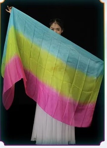 Robe de danse <span class=keywords><strong>orientale</strong></span> pour <span class=keywords><strong>femme</strong></span> en soie blanche et bleue, colorée, pour performance adulte, avec voile, balles à lancer, accessoires de costume et ailes - Product Image 4