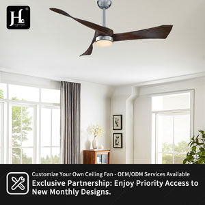 Hot selling LED <b>ceiling</b> <b>fan</b> decoration 3 solid wood blade <b>ceiling</b> <b>fan</b> living room light strip remote control - Product Image 5