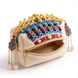 Op maat gemaakte rits portemonnee met opdruk, klein merk portemonnee, creditcardhouder, bruine cartoon lange tas met sleutelhanger - Product Image 5