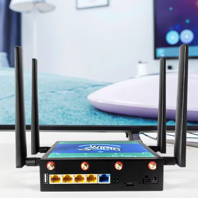 Dual SIM Card Slot USB2.0 4Pin Wide Voltage Vehicle Router Dual Band 3000ax Bus Project 256M DDR3 Industrial 4G LTE 5G Wifi6 Cpe