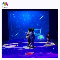 Projecteur interactif en forme de L de divertissement de graffiti numérique d'intérieur Jeux vidéo de projection interactifs de mur/sol pour des enfants
